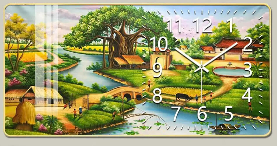 TRANH TRÁNG GƯƠNG-TRANH ĐỒNG HỒ TRÁNG GƯƠNG PHONG THỦY HỮU TÌNH