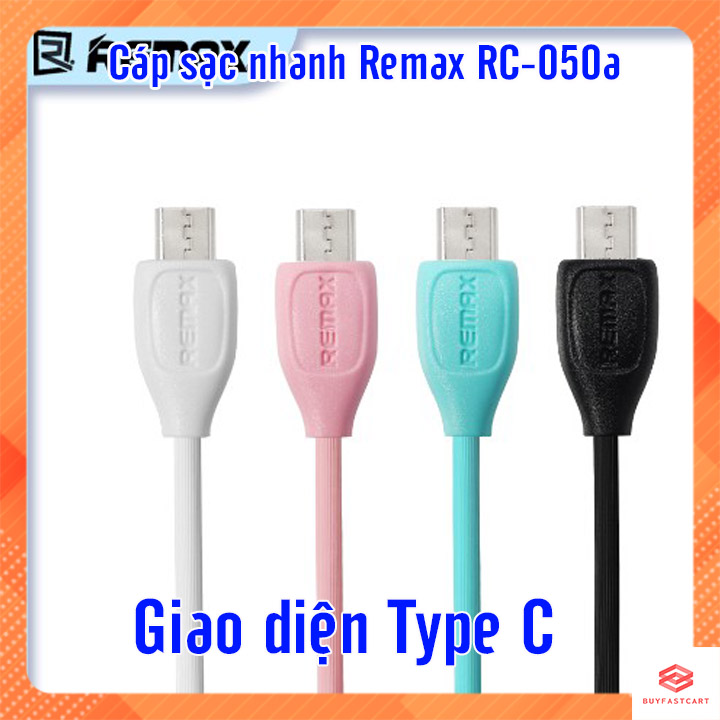 Cáp sạc nhanh LESU 2.1A REMAX RC-050m - Giao Màu Ngẫu Nhiên - Hàng Nhập Khẩu