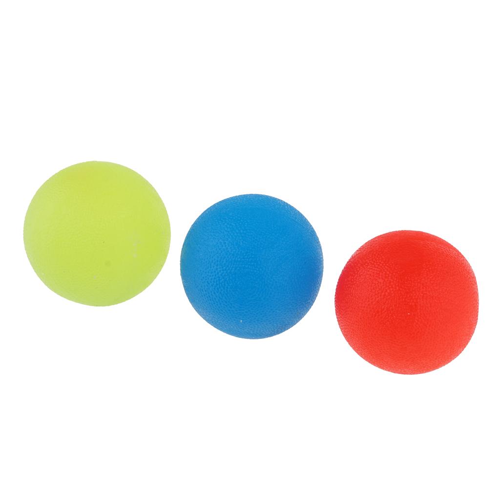 3x Decompression Silicone Balls Anti-stress Toys Grip Exercise  Balls
