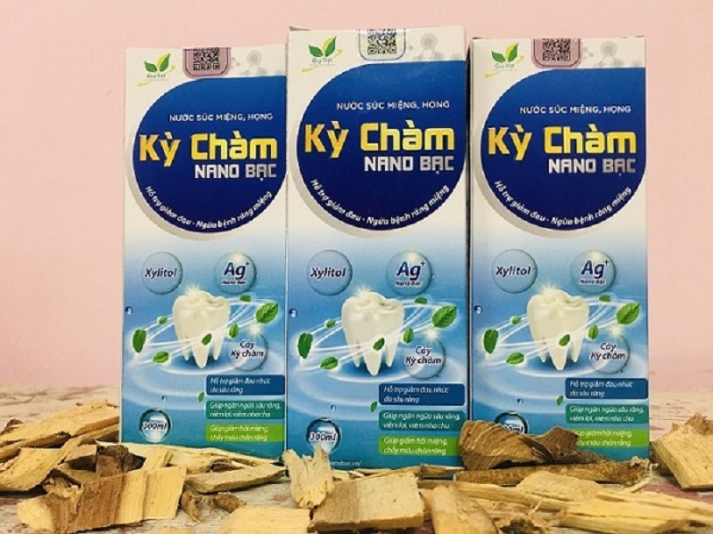 Nước Súc Miệng - Kỳ Chàm Nano Bạc - Hỗ Trợ Trị Hôi Miệng - Sâu Đau Nhức Răng - Viêm Lợi