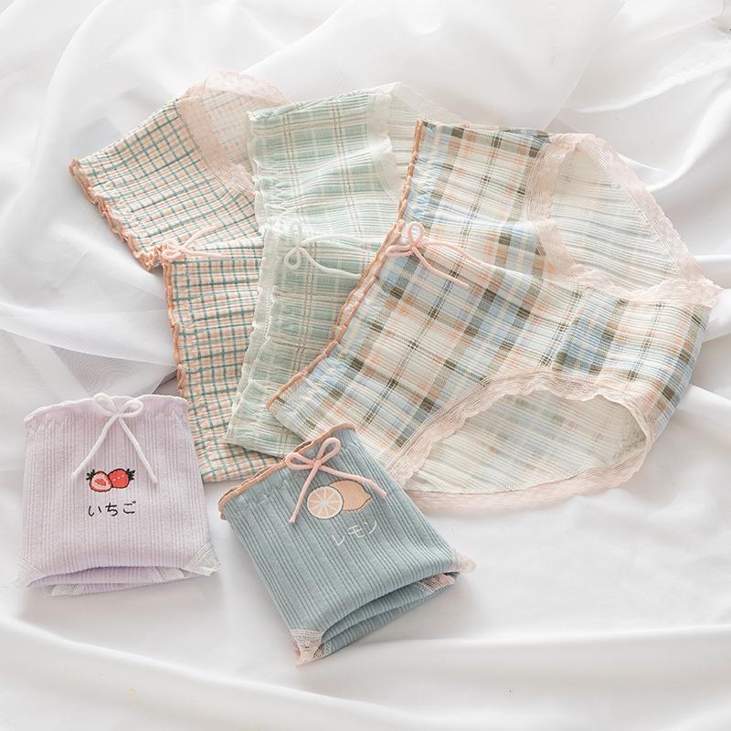 Quần lót cotton mềm mại kháng khuẩn in hình dễ thương cho nữ QLN26