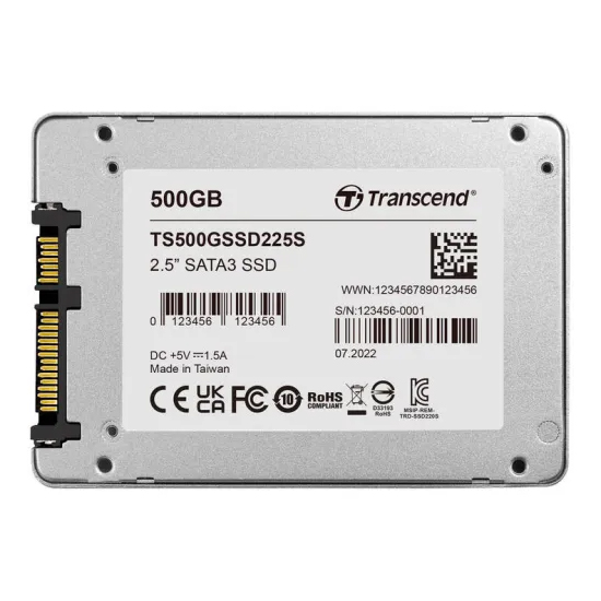 Ổ cứng SSD Transcend 225S 500GB SATA3 2.5''- Hàng chính hãng