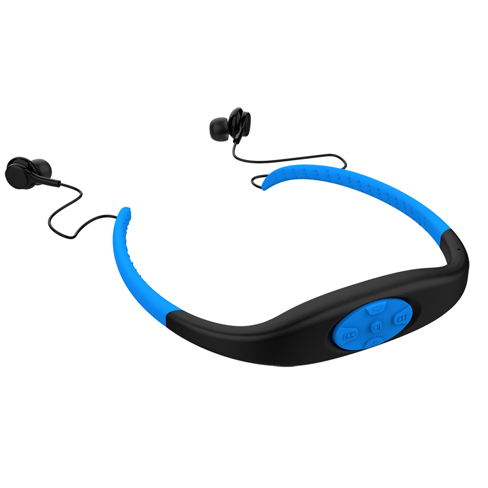 Tai Nghe Thể Thao Bluetooth 5.0 8Gb Đeo Cổ Và Chống Nước IPX8 Khi Bơi
