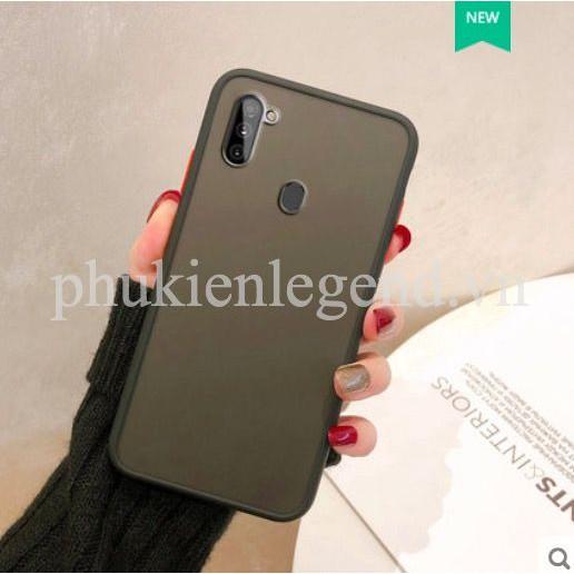 Ốp lưng trong nhám viền màu chống sốc cho SamSung Galaxy A11