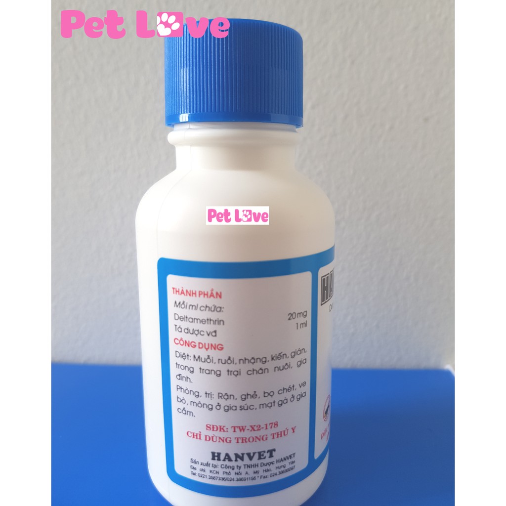 Hantox 200 diệt ruồi, muỗi, kiến, gián, ve rận, bọ chét