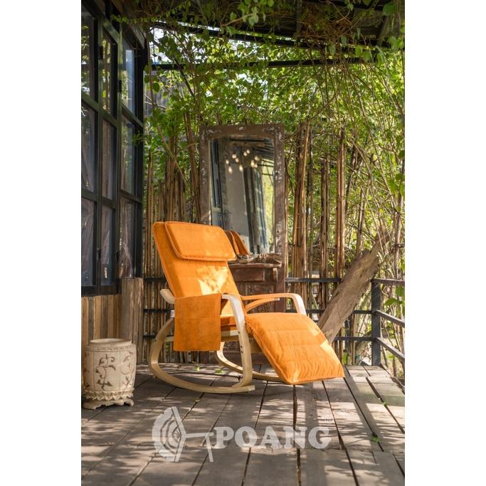 Ghế thư giãn | POANG ROCKING CHAIR | plywood óc chó/bạch dương | cam | R67xS162xC86 cm