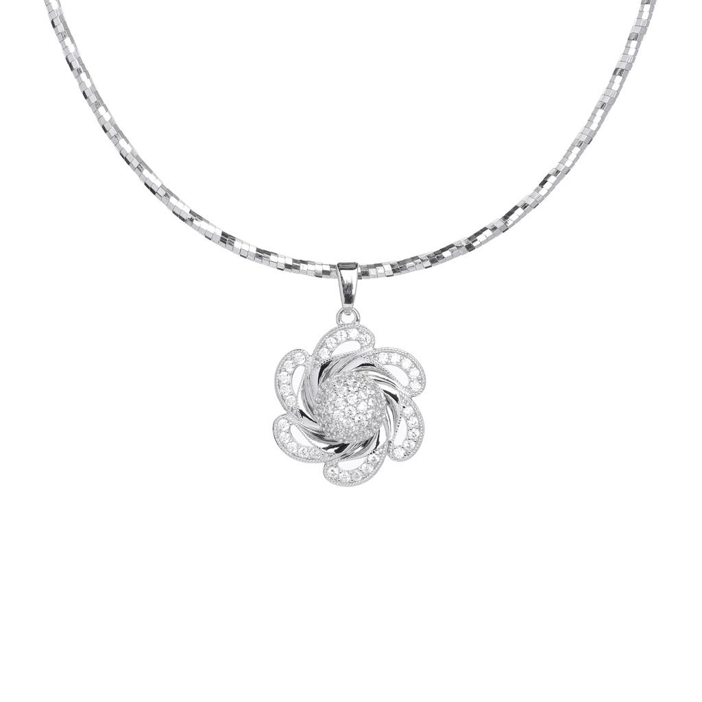 Mặt Dây Chuyền Nữ Bạc 925 Danny Jewelry Xi Bạch Kim DI4GZ006