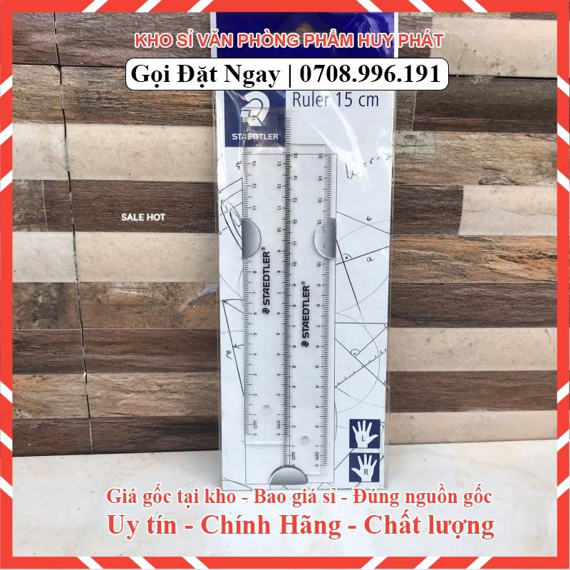 Bộ 2 Thước kẻ 15cm cao cấp STARER trong suốt