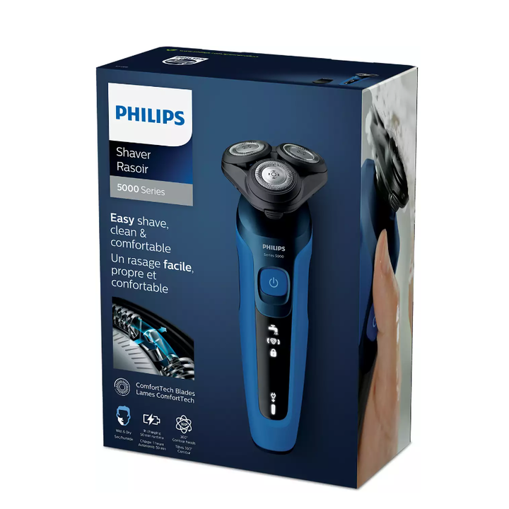 Máy cạo râu khô và ướt, thương hiệu cao cấp Philips Hà Lan S5466 - Hàng chính hãng nhập khẩu