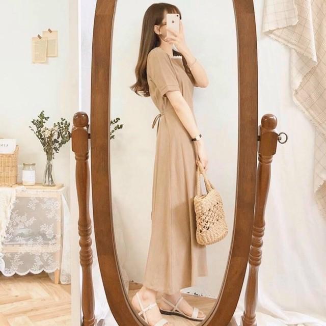 Đầm Suông Dài Viền Ren Nhiều Màu