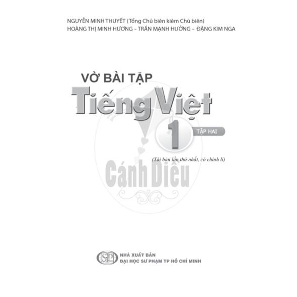 Vở Bài Tập Tiếng Việt lớp 1 tập 2 - Cánh Diều