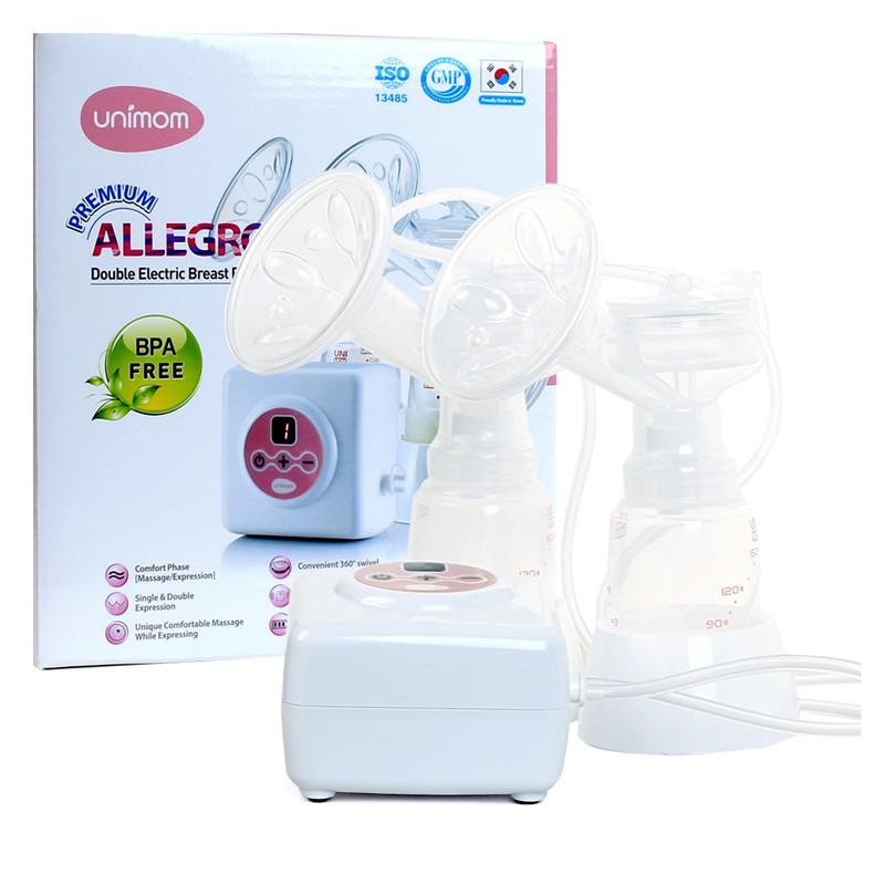 MÁY HÚT SỮA ĐIỆN ĐÔI UNIMOM - CÓ MATXA SILICON PREMIUM ALLEGRO