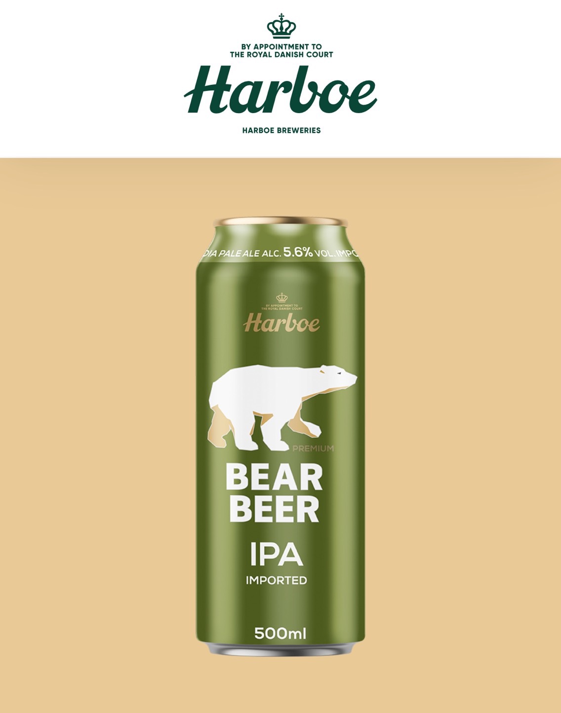 BIA GẤU HARBOE IPA 5.6% THÙNG 24 LON 500ml