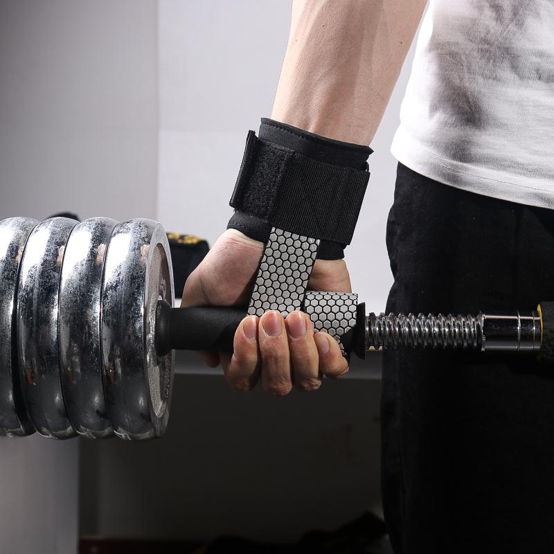 Nâng dây đeo cổ tay củng cố thể hình sức mạnh sức mạnh đào tạo sức mạnh tập thể dục tạ tạ. Color: Gray