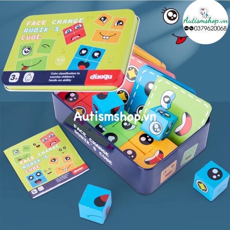 Đồ chơi lắp ráp mặt cảm xúc montessori