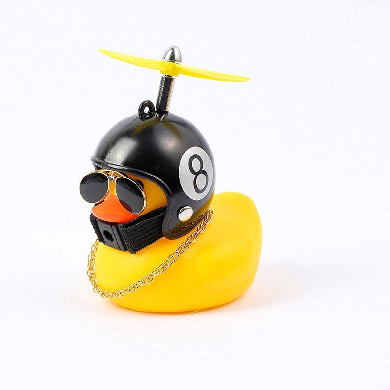 Standing Duck Bicycle Bell Broken Wind Helmet Small Yellow Duck MTB Road Bike Motor Riding Cycling Accessories not Lights