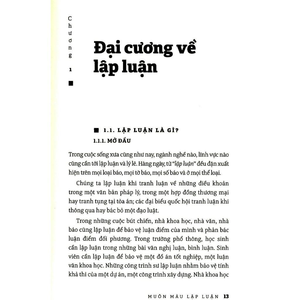 Sách Muôn Màu Lập Luận