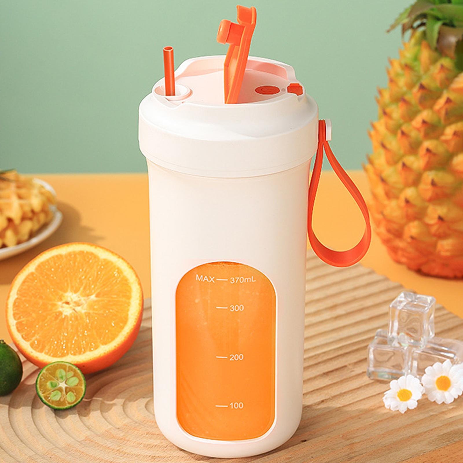 Portable Blender Juicer Cup Personal Mini Blender 370ml Blender Cup Travel Juicer Cup for Mixing Shakes and Smoothies Camping