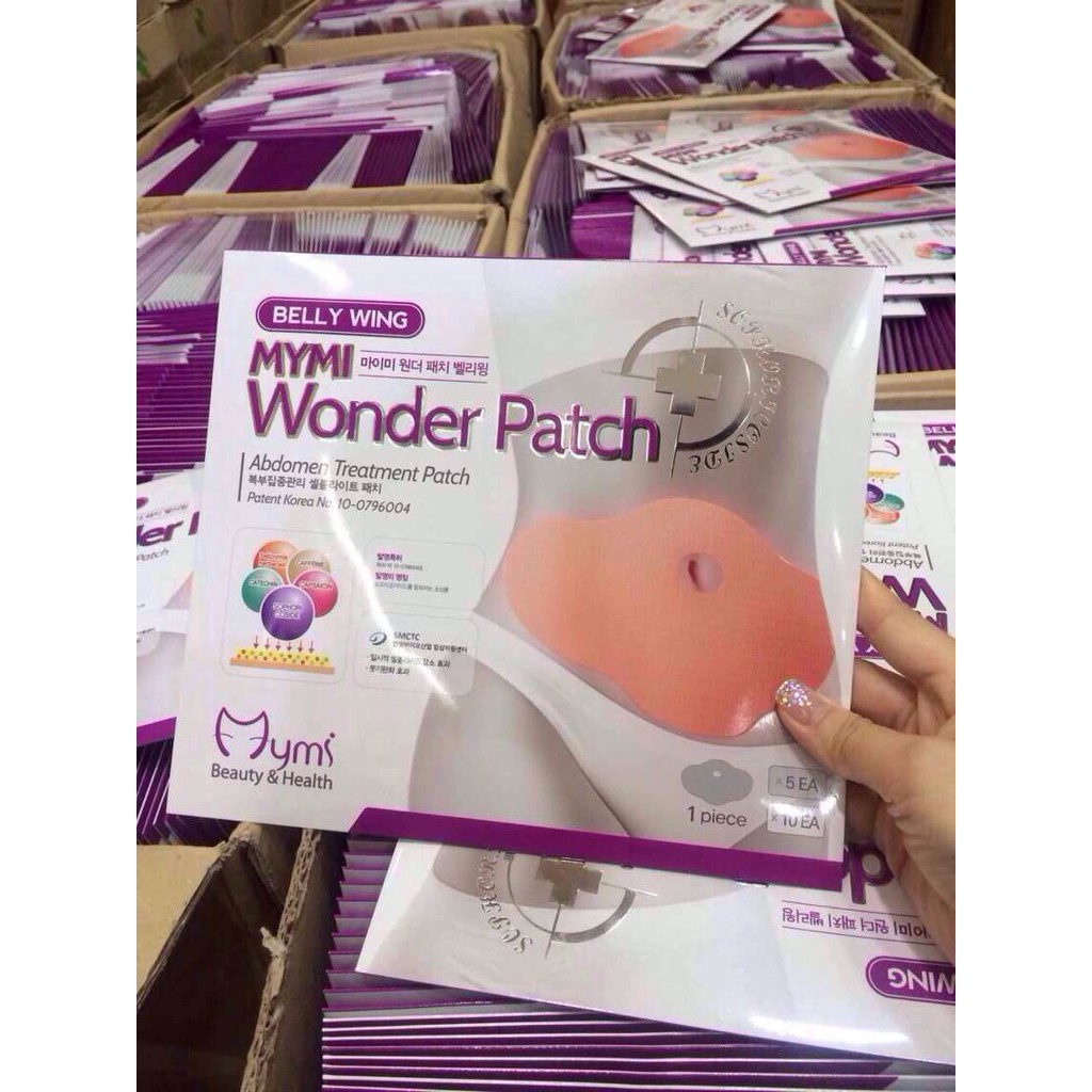 Combo 2 hộp miếng dán tan mỡ bụng MyMi Wonder Patch