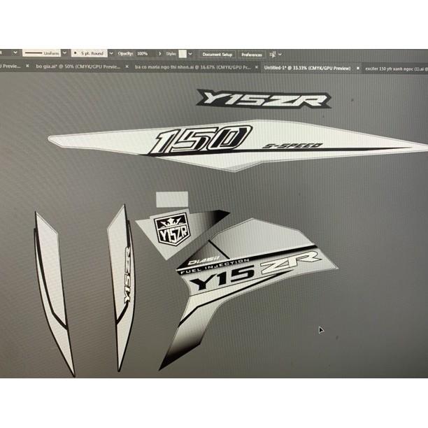 Tem exciter 150 bạc Y15ZR