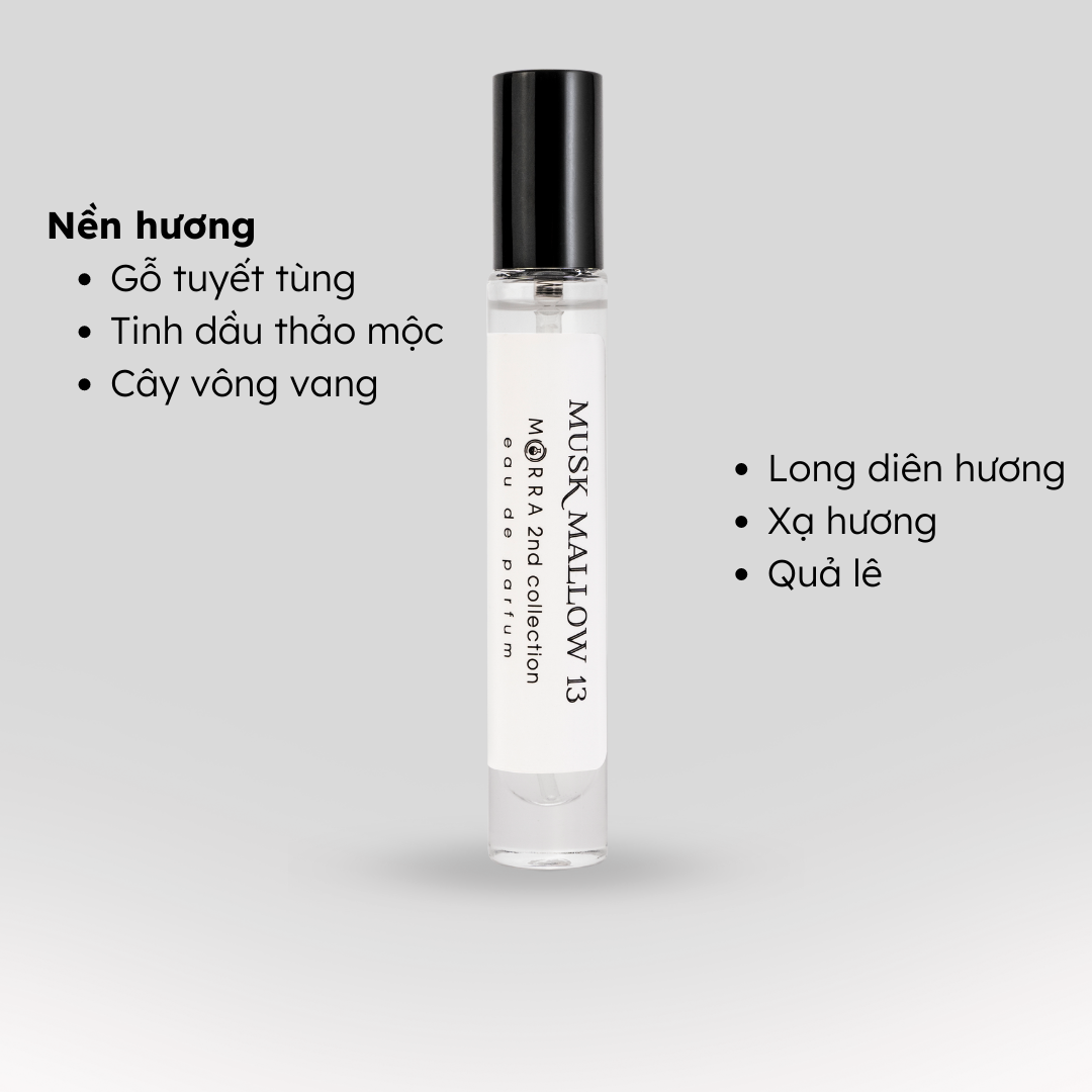 Nước hoa unisex thu hút, thú vị, gợi cảm No.01 (Musk Mallow) Morra - dạng xịt
