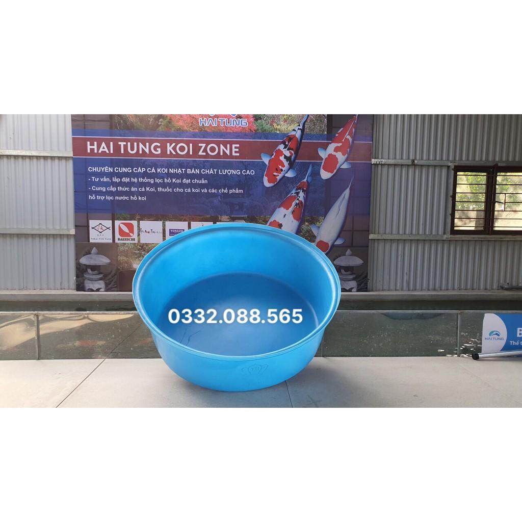 Tank đo cá 400l, thùng nhựa tròn đo cá, quay cá, chụp ảnh, phù hợp với những koi size lớn(jumbo)