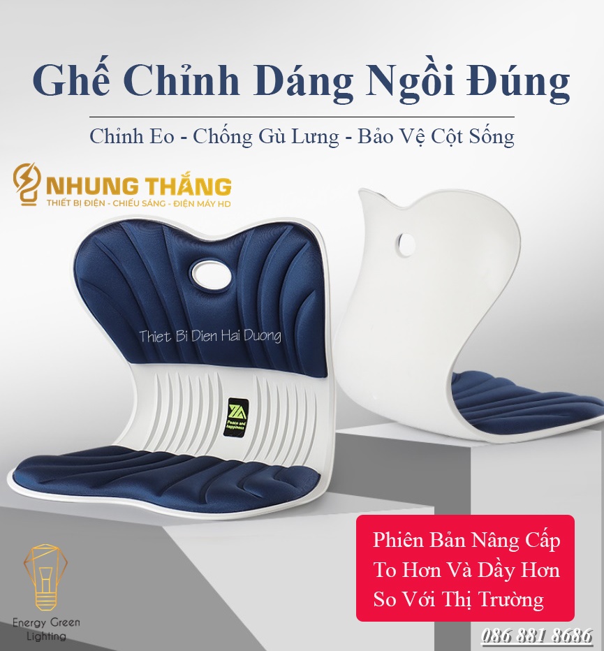 Ghế Chỉnh Dáng Ngồi Đúng - Chỉnh Eo,Chống Gù Lưng - Bảo Vệ Cột Sống - Phù Hợp Mọi Đối Tượng - Có Video