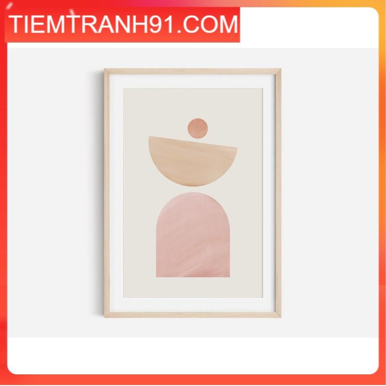 Tranh treo tường | Tranh nghệ thuật trừu tượng - Earth Tone Abstract Shape Print, Boho Print, Poster Print 01