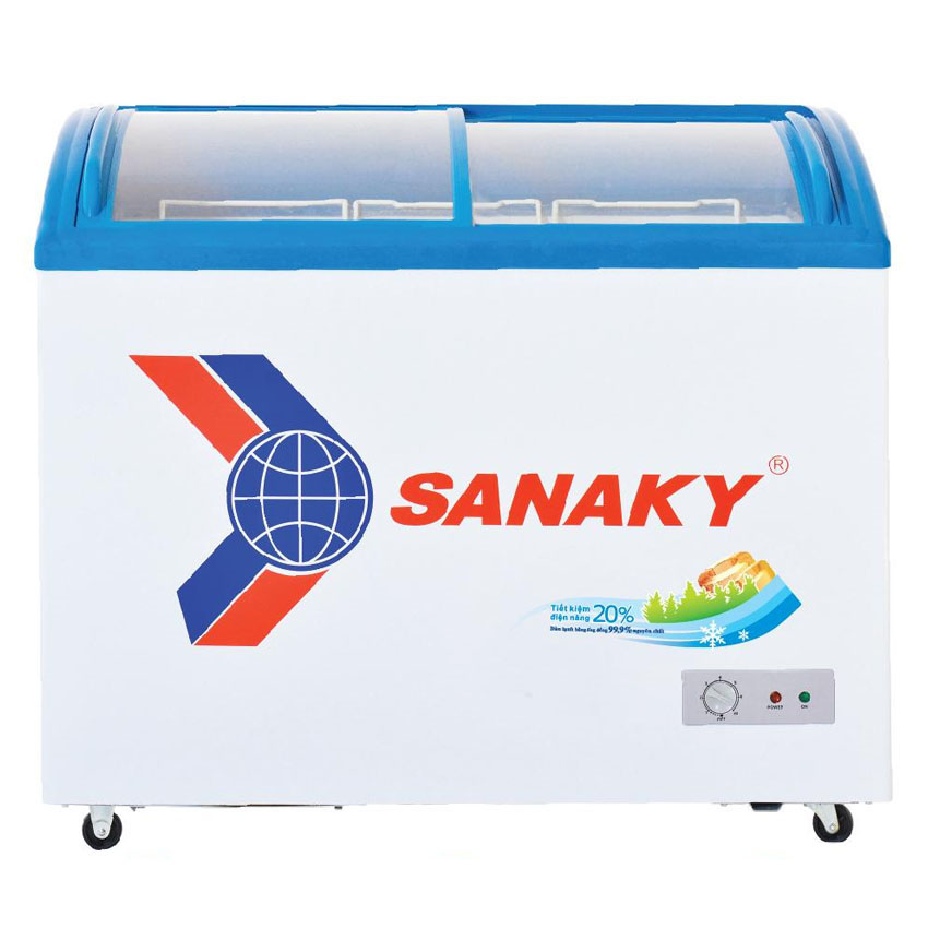 TỦ ĐÔNG MÁT TRƯNG BÀY KEM SANAKY 312 LÍT VH-402KW NHÔM (R134A) - HÀNG CHÍNH HÃNG - CHỈ GIAO HCM