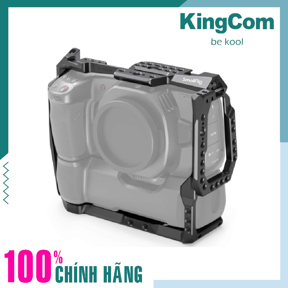 Smallrig 2765, Khung Quay Phim Cho Máy Ảnh BMPCC 4K &amp; 6K Có Gắn Kẹp Pin - Hàng Chính Hãng