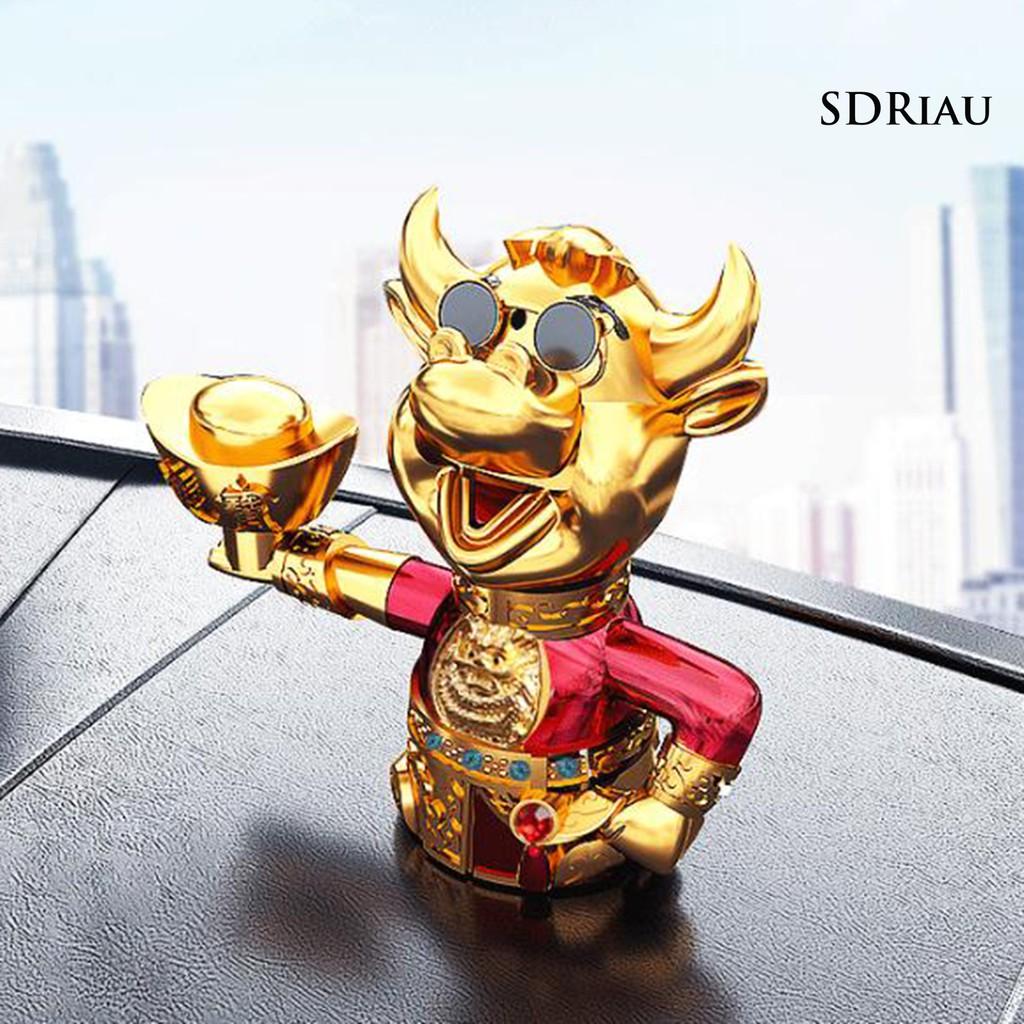 Mô Hình Con Bò Mini Chạy Bằng Năng Lượng Mặt Trời Trang Trí Xe Hơi / Nhà Cửa