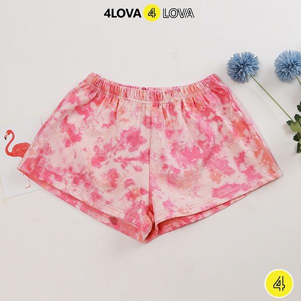 Quần short nữ mặc nhà chất coton 4LOVA kiểu đùi dùng đi ngủ mùa hè cực thoáng mát dễ chịu
