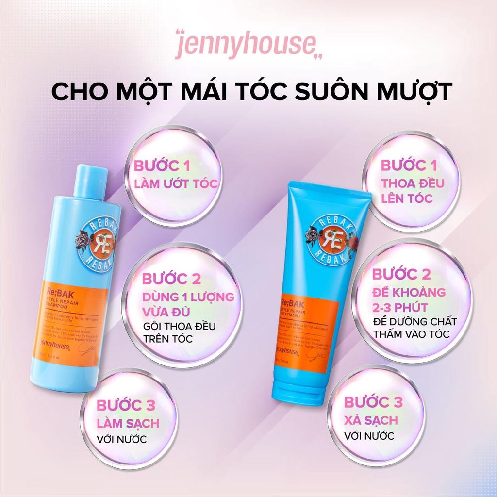 Bộ Dầu Gội, Dầu Xả JENNY HOUSE Healthy Re:Bak Style Repair - Dưỡng Tóc Khô Xơ Rối