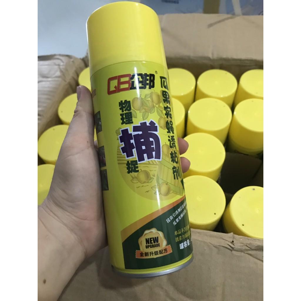 3 chai Keo bẫy ruồi vàng, côn trùng đục quả dạng chai xịt 450ml - an toàn, hiệu quả