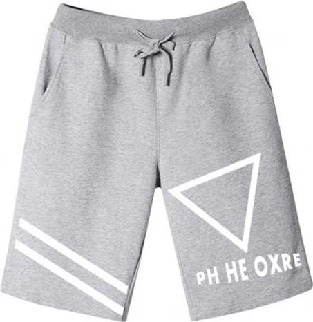 Quần short thun nam in hình tam giác, chất thun cotton mềm mại thoáng mát thấm hút mồ hôi, phong cách trẻ