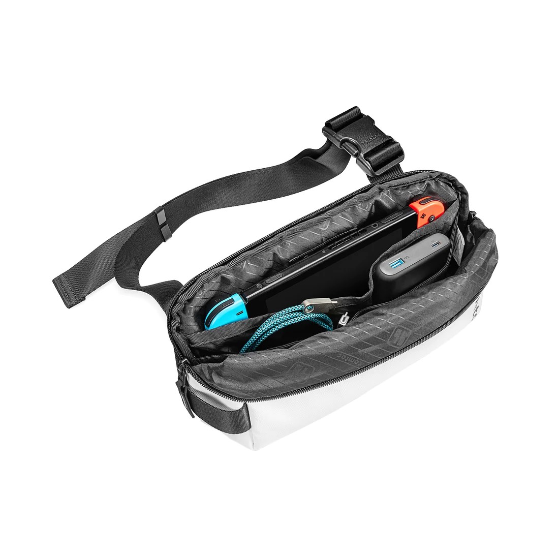 Túi Đeo Chéo TOMTOC Lightweight Codura Sling Bag H02-A04W01 White - Hàng Chính Hãng