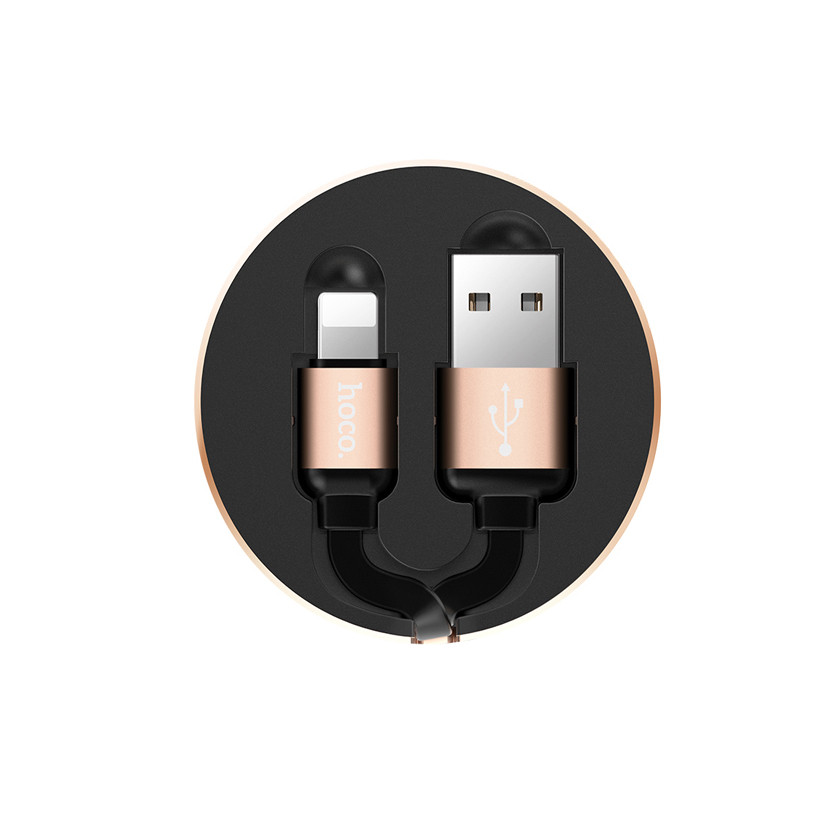 Cáp Sạc ( IPhone, IPad ) Hoco U23 - Lightning + Tặng Kèm Ghế Đỡ Điện Thoại Chữ O - Hàng Chính Hãng