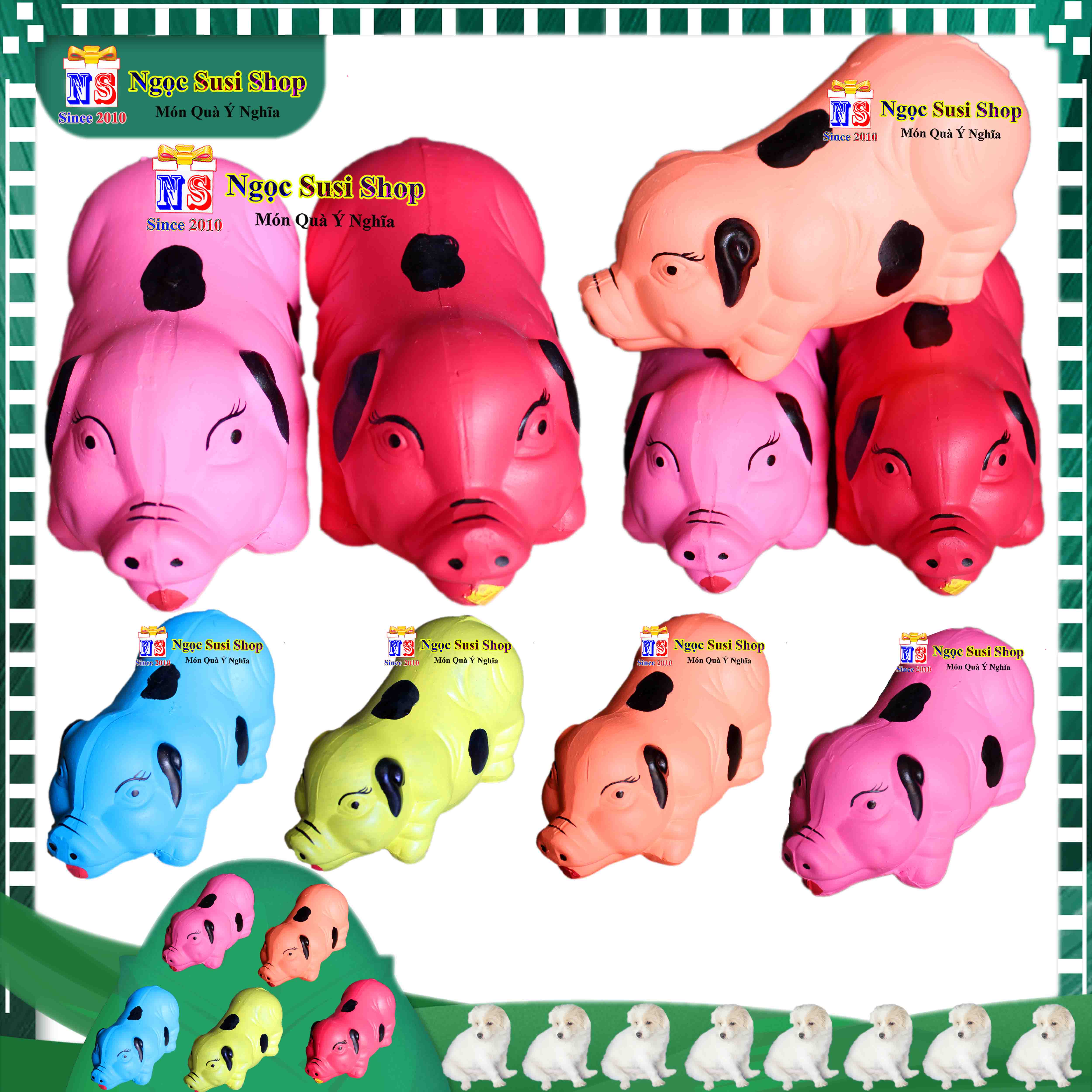 HEO ĐẤT MỌI NHIỀU MÀU SIÊU ĐẸP NHƯ ẢNH - LỢN ĐẤT TIẾT KIỆM MẪU MỚI HOT - GIAO NGẪU NHIÊN MÀU
