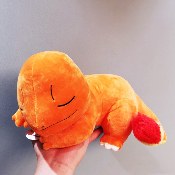 Gấu bông pokemon charmander - Khủng long lửa ngủ say (30 cm) gb73 (Màu Cam)