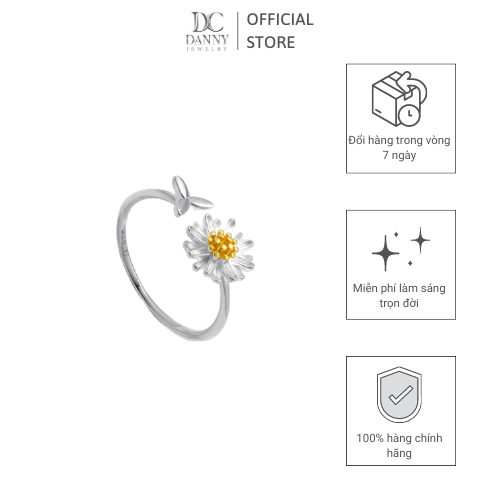 Nhẫn Nữ Danny Jewelry Bạc 925 Xi Rhodium NY84