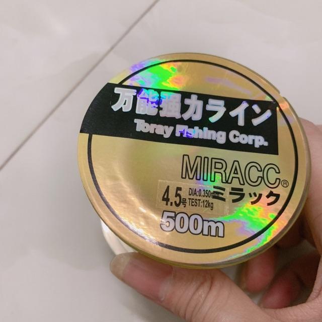 cước câu cá loại 1 dài 500m 7 màu hàng nhật bản nhập khẩu tải cá 30kg MIRACC siêu zai siêu bền chất lượng tuyệt vời