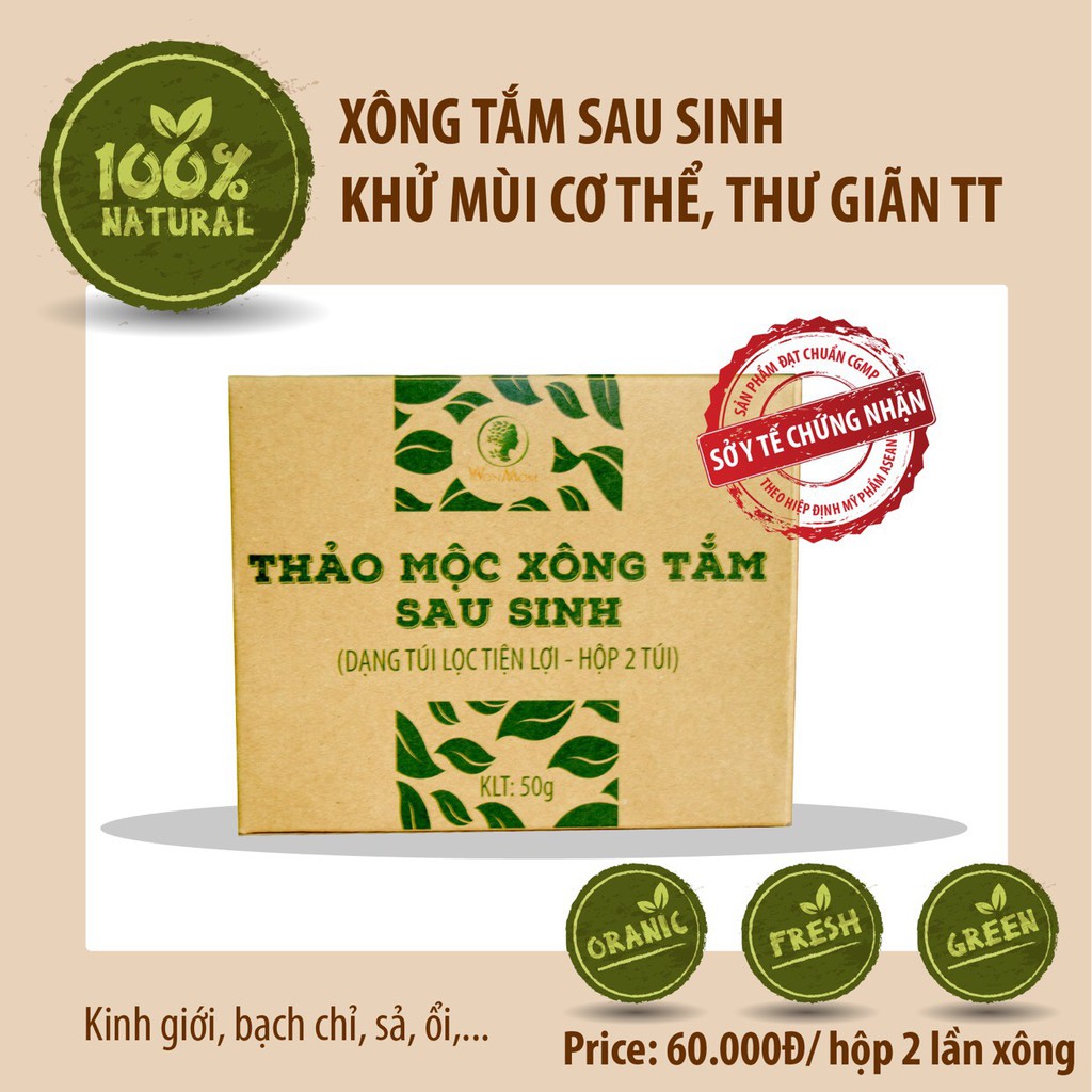 Thảo mộc xông tắm sau sinh WonMom