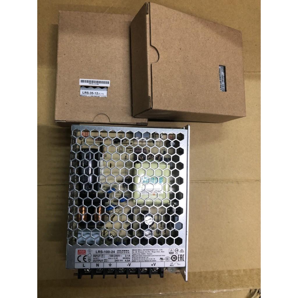 Bộ Nguồn Tổ Ong Đài Loan Hiệu MEANWELL mã LRS-100-24 4.5AMPE 24V