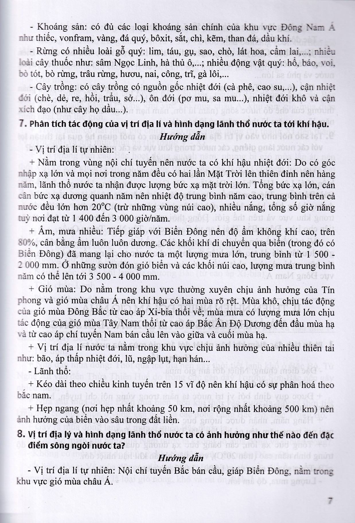 Câu hỏi và bài tập bồi dưỡng học sinh giỏi địa lý 12 (Dùng chung các bộ SGK)