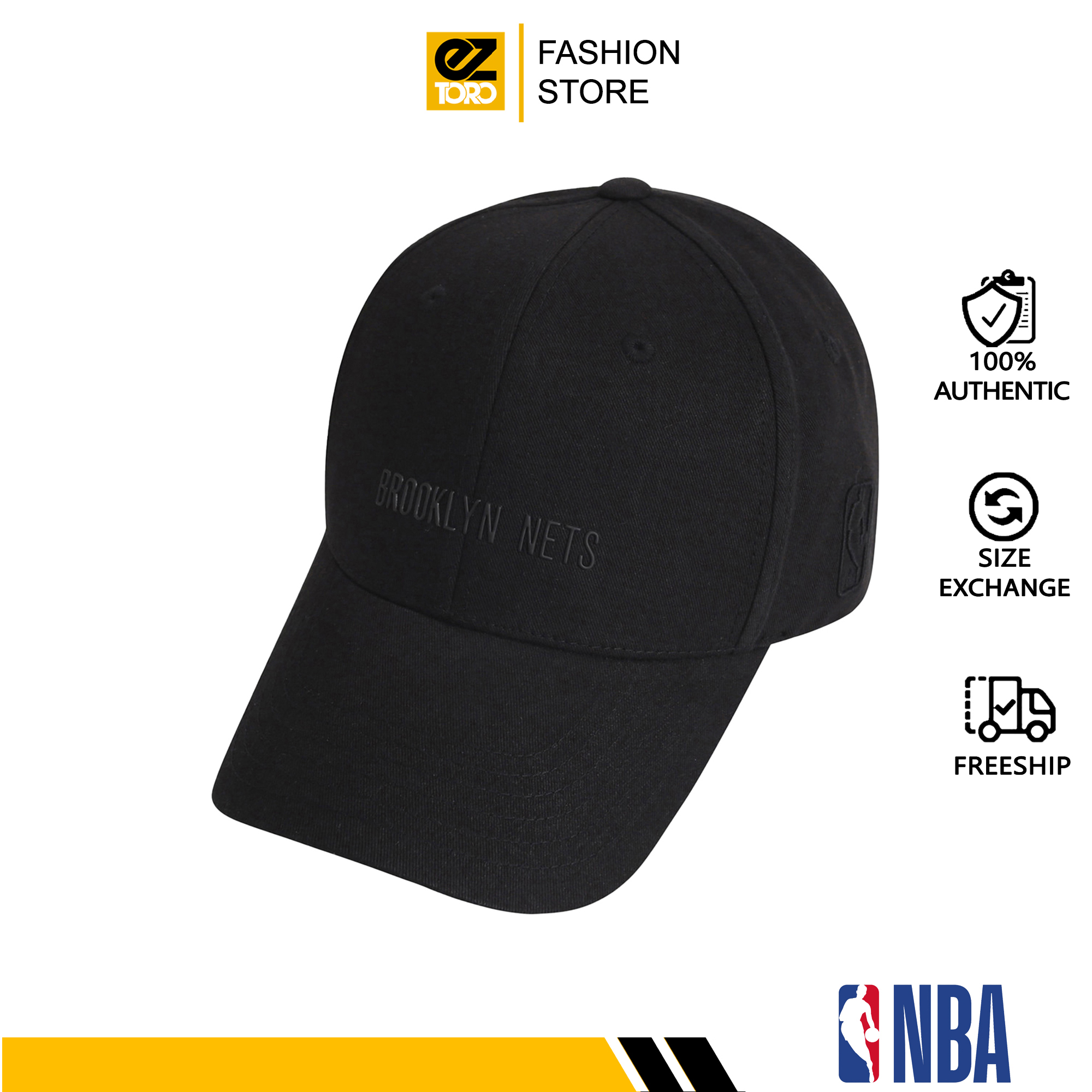 Mũ NBA BKN High Frequency Decoration Overfit Ball Cap CURVED CAP OVER - Nón lưỡi trai thời trang cho nam, nữ, unisex