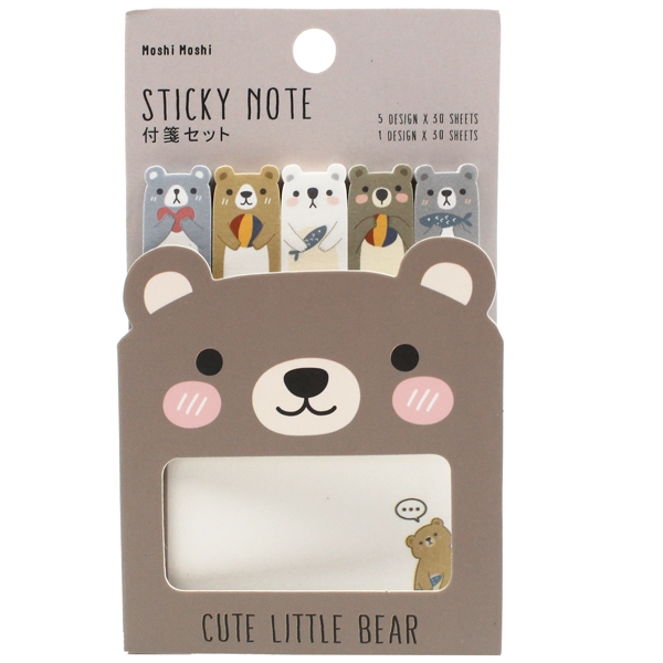 Giấy Note Moshi Moshi 029 - Mẫu 5 - Hình Gấu