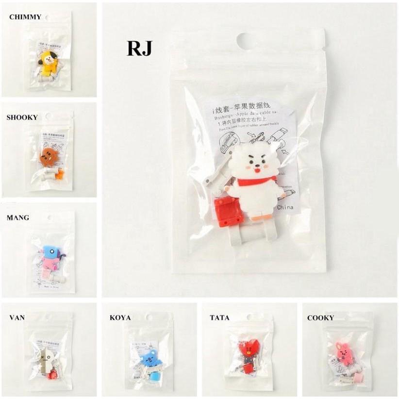 BTS- BT21 - Dụng Cụ Bảo Vệ Đầu Dây Cáp Sạc Điện Thoại BT21