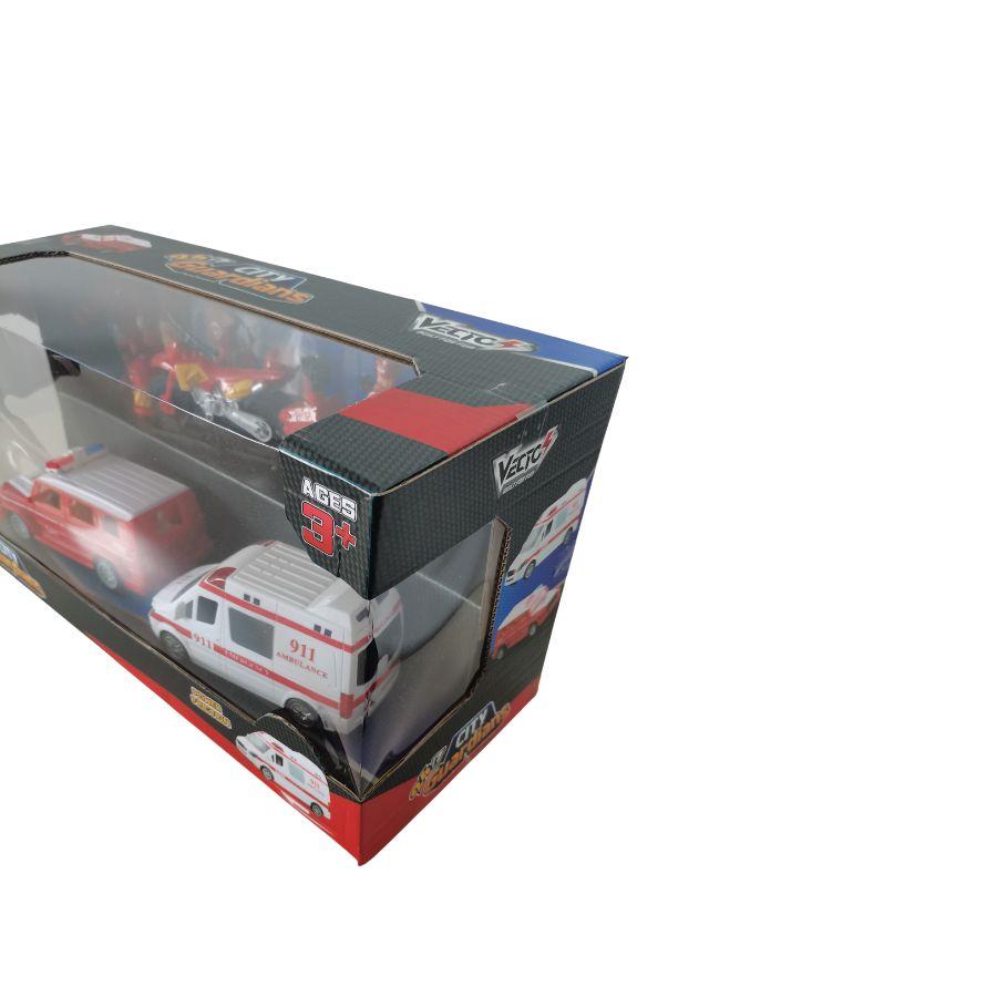 Đồ Chơi Bộ Xe Vệ Binh Thành Phố - Cứu Hỏa VECTO VT9937A