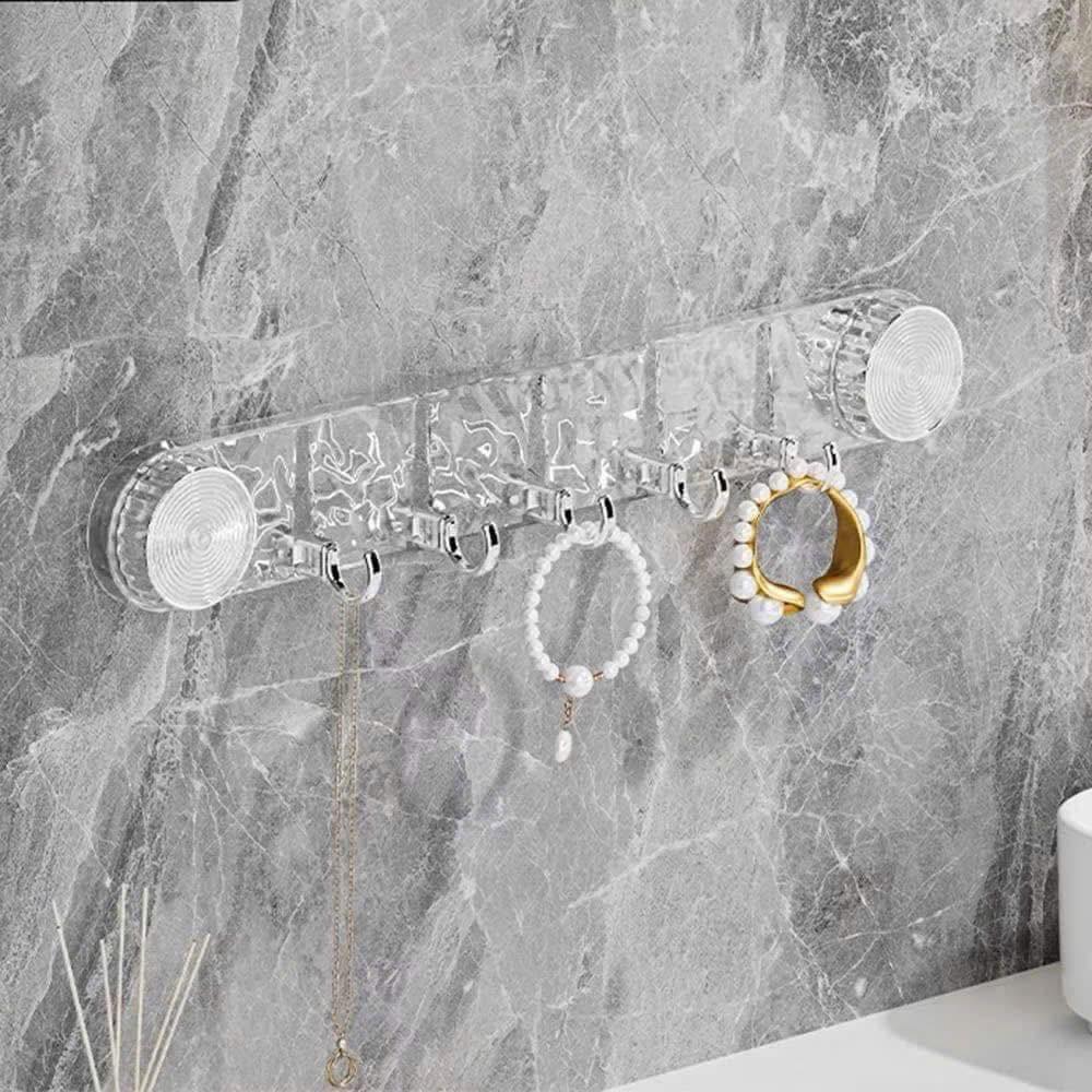 Móc Treo Đồ Trong Suốt Chân Không Nhà Tắm Nhà Bếp Đa Năng