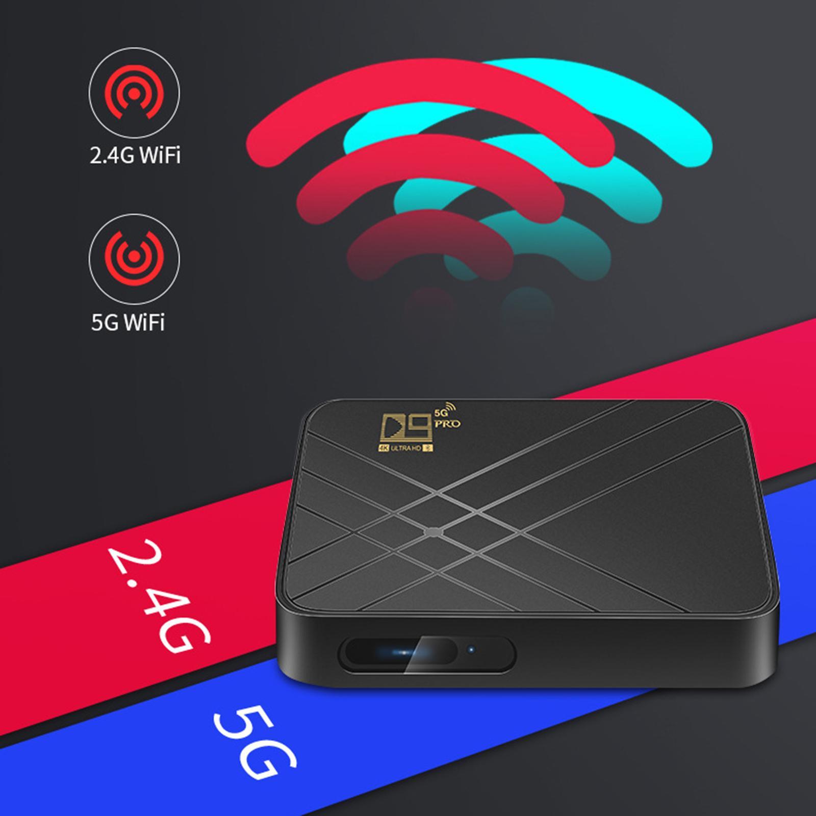 D9 Pro 2.4G/5G Android 10.0 Media Player 4K Video TV Receiver